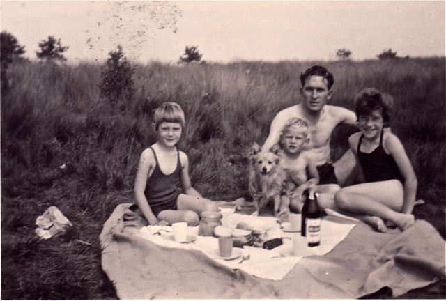 De bijenzwerm gaf een andere touch aan onze picknick. 